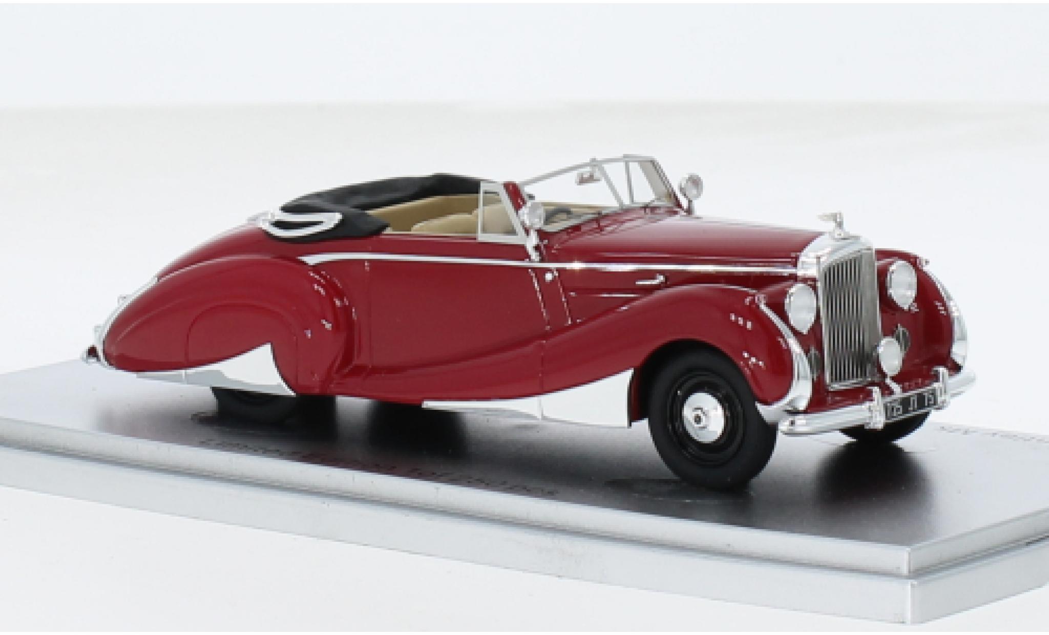 Bentley Mark 6 1/43 Kess MKVI Franay Drophead Coupe rood 1947 1:43 modelauto