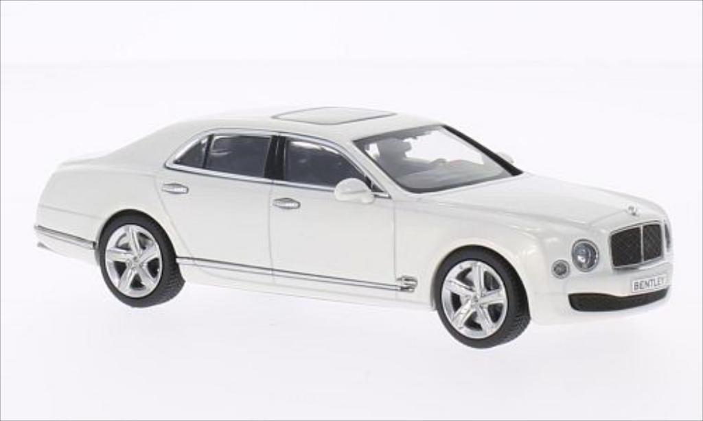 Bentley Mulsanne 1/43 Kyosho Speed metallic wit modelauto