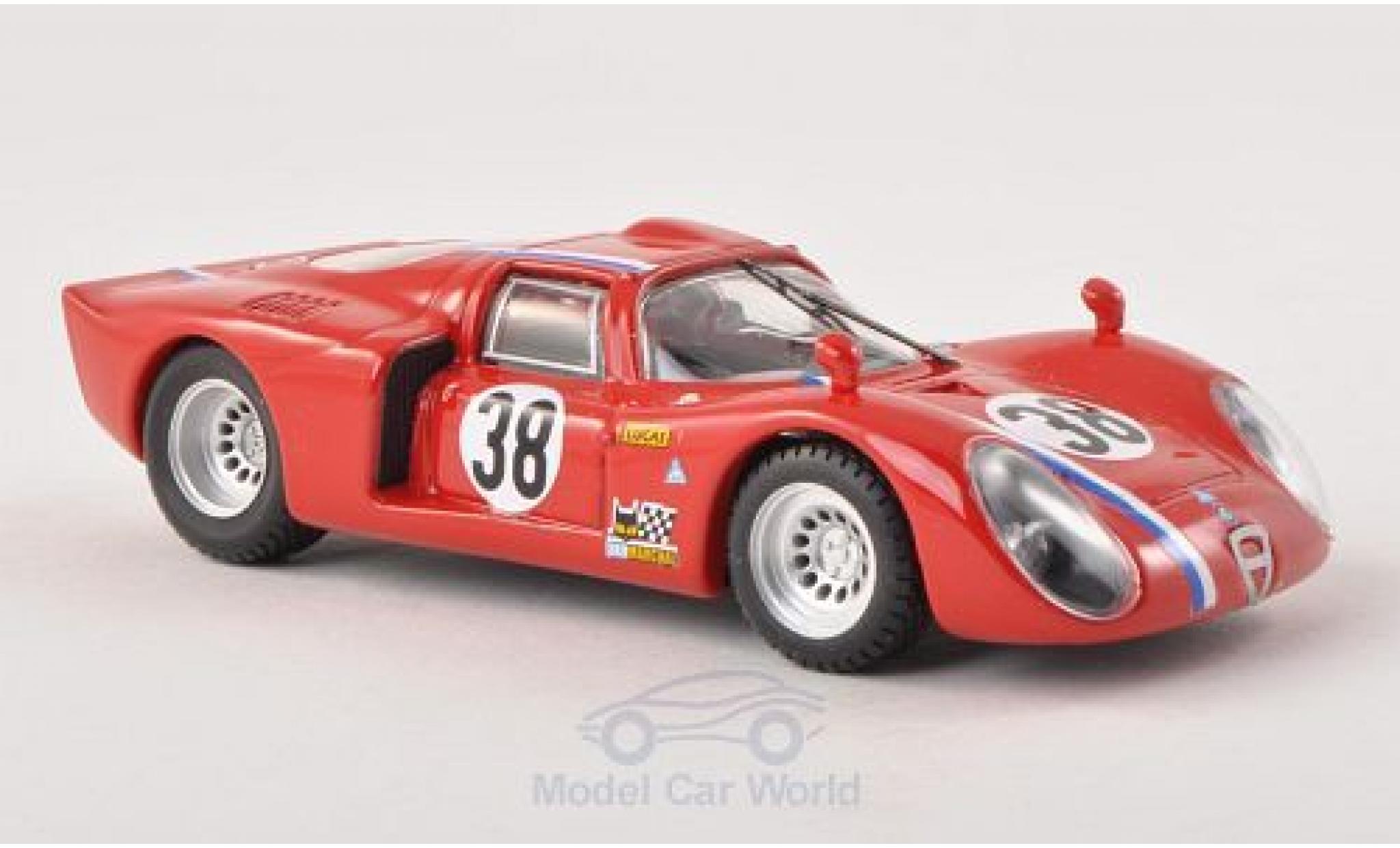 Alfa Romeo 33.2 1968 1/43 Best C No.38 24h Le Mans 1968 Testfahrzeug modelauto