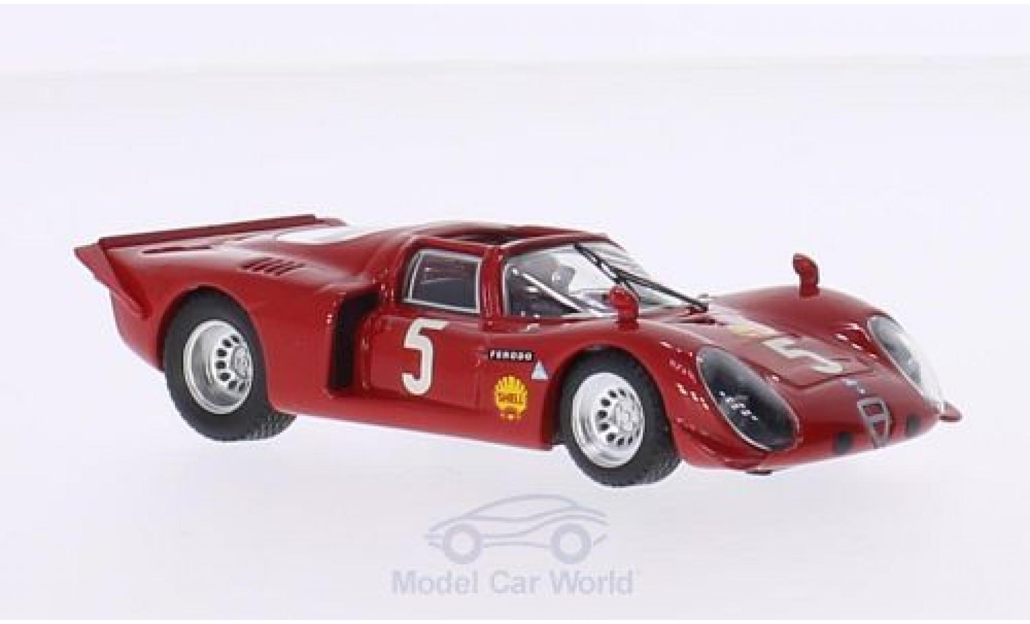Alfa Romeo 33.2 1969 1/43 Best Spyder No.5 Montlhery 1969 G.Larrousse/G.Verrier modelauto