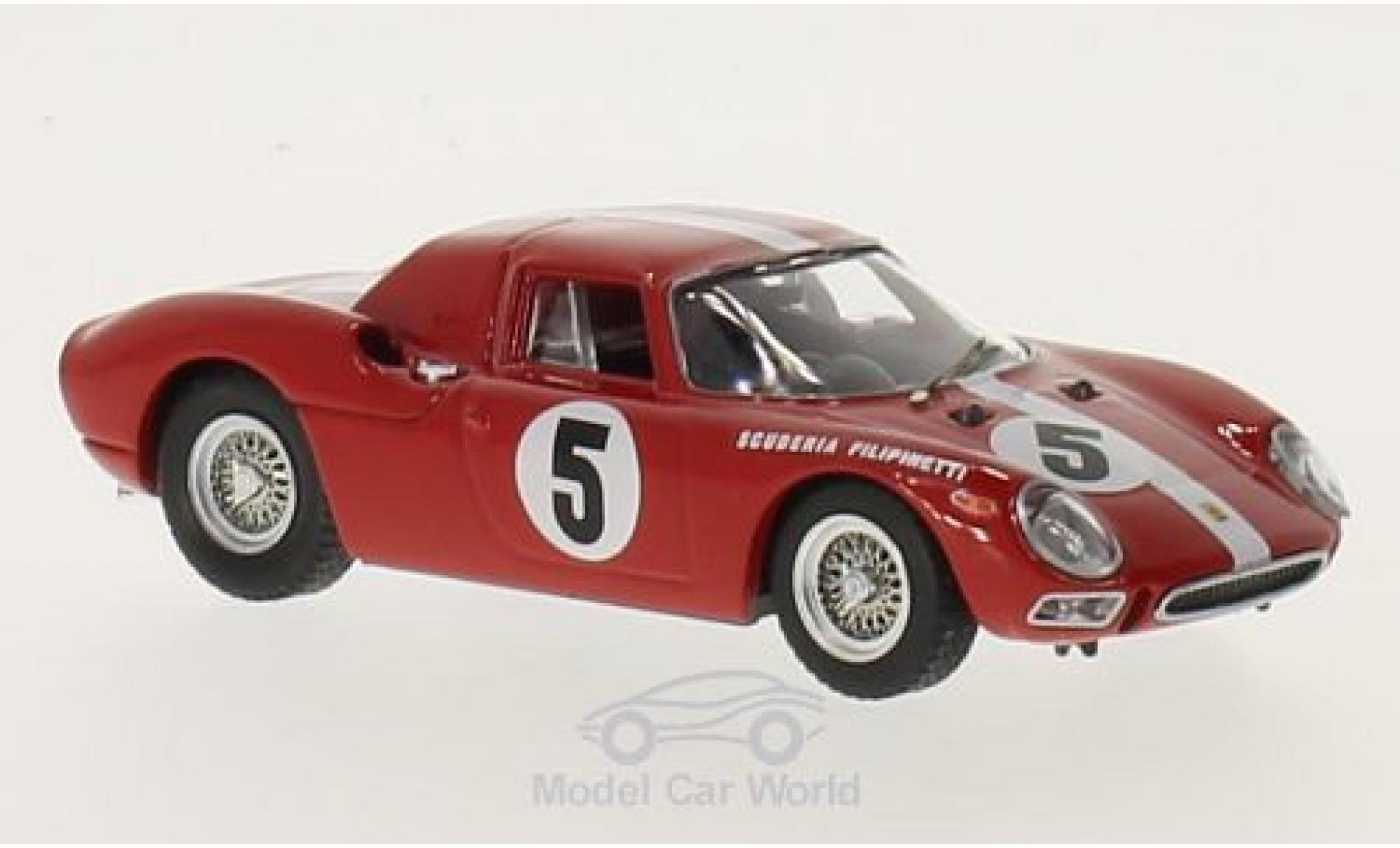 Ferrari 250 1/43 Best LM RHD No.5 Scuderia Filipinetti 1000km Paris 1964 H.M&uuml;ller/A.Boller modelauto