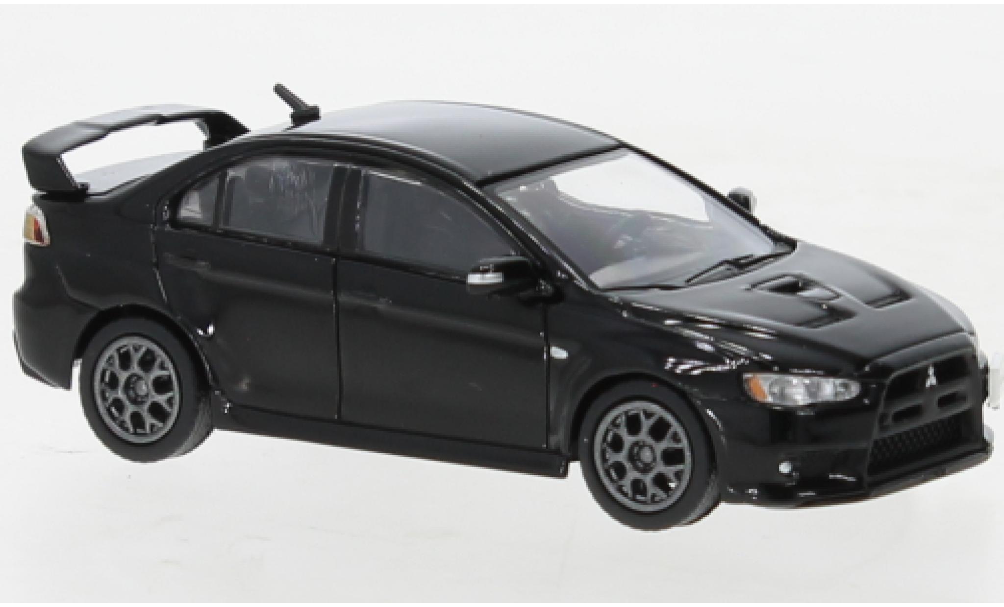 Mitsubishi Lancer 1/64 BM Creations &eacute;volution X zwart 2007 modelauto
