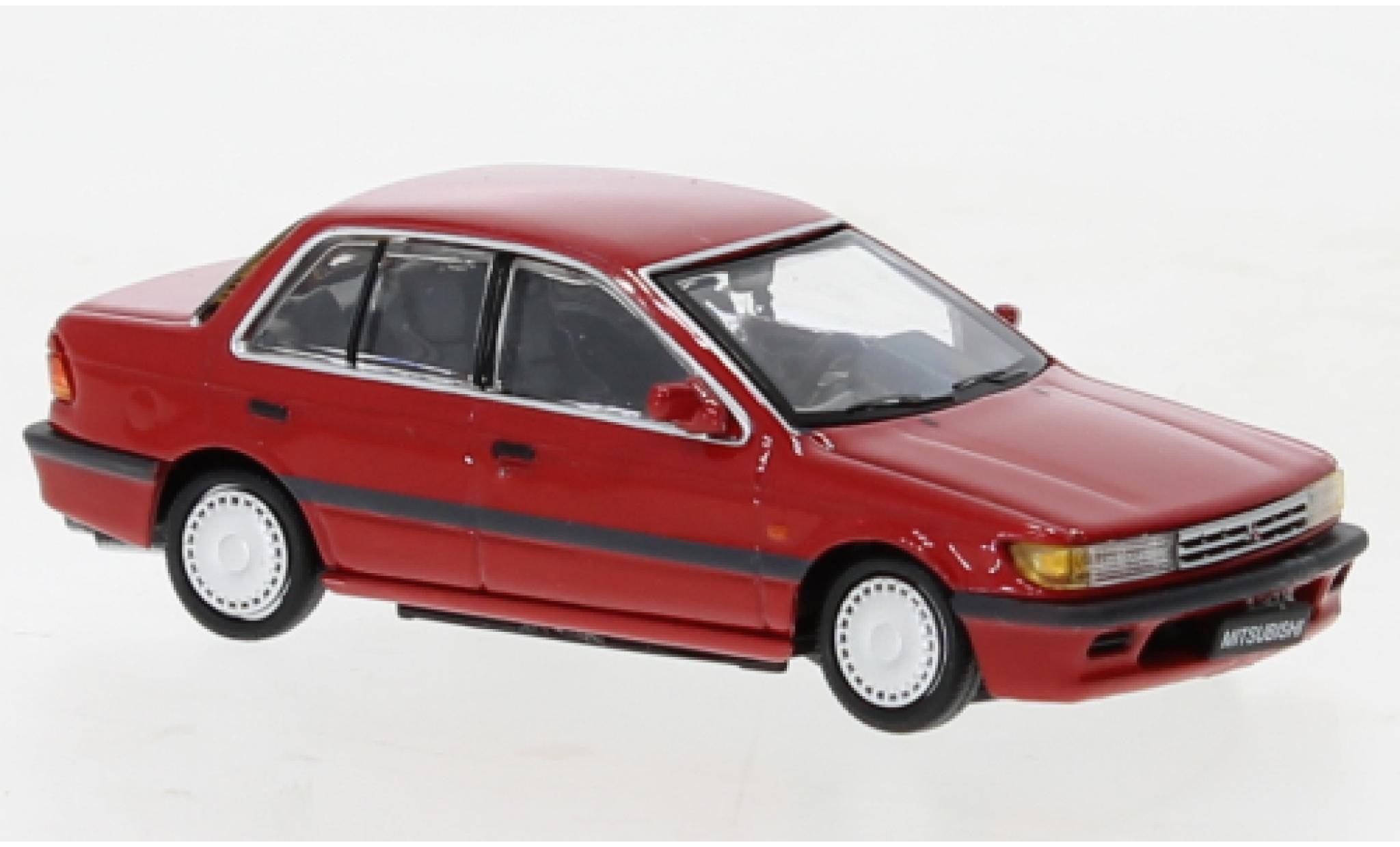 Mitsubishi Lancer 1/64 BM Creations GTI rood 1988 modelauto