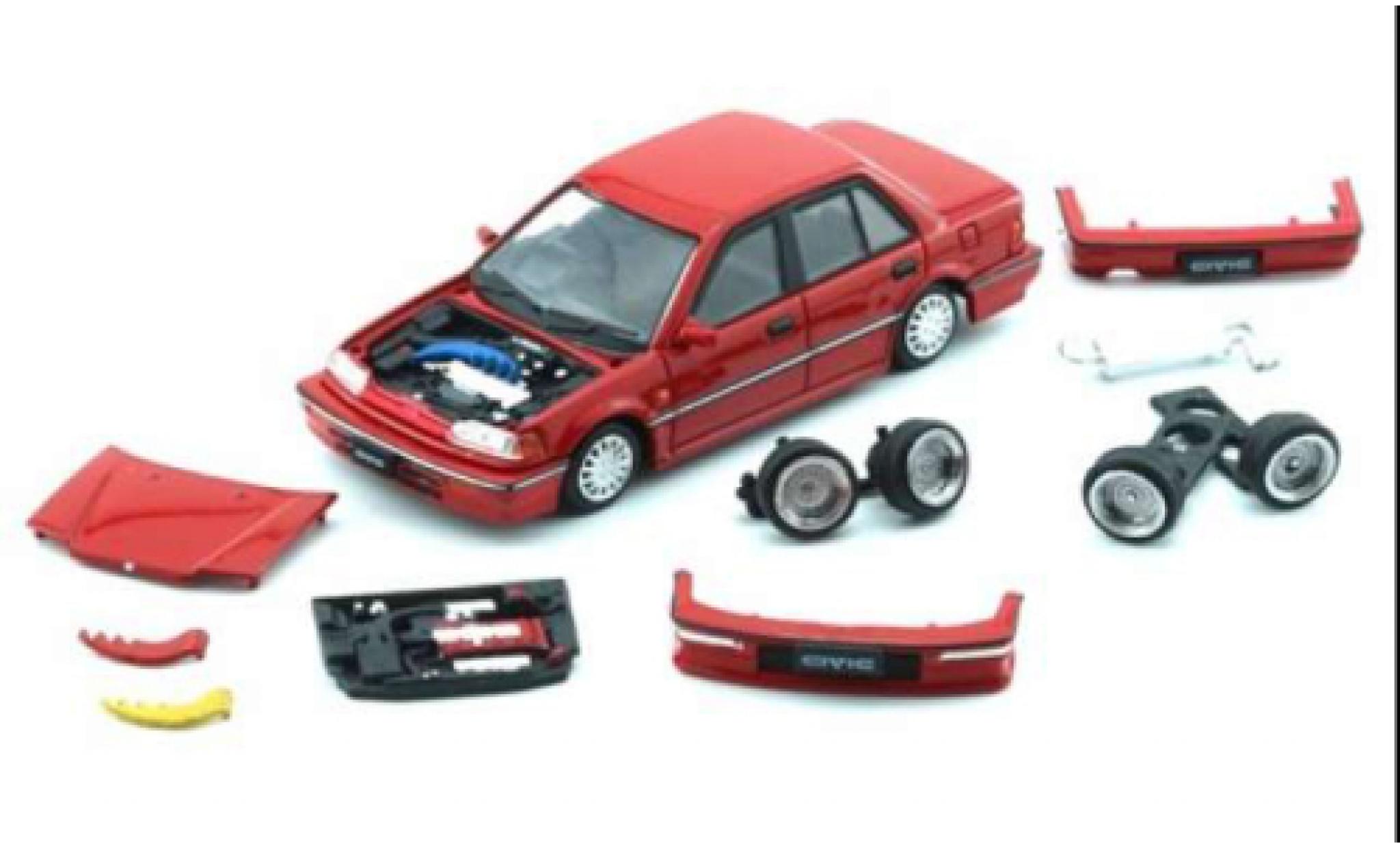 Honda Civic 1/64 BM Creations EF2 rood 1991 1:64 modelauto
