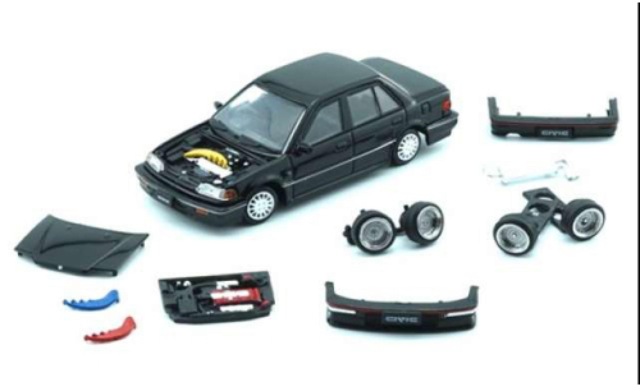 Honda Civic 1/64 BM Creations EF2 zwart 1991 1:64 modelauto