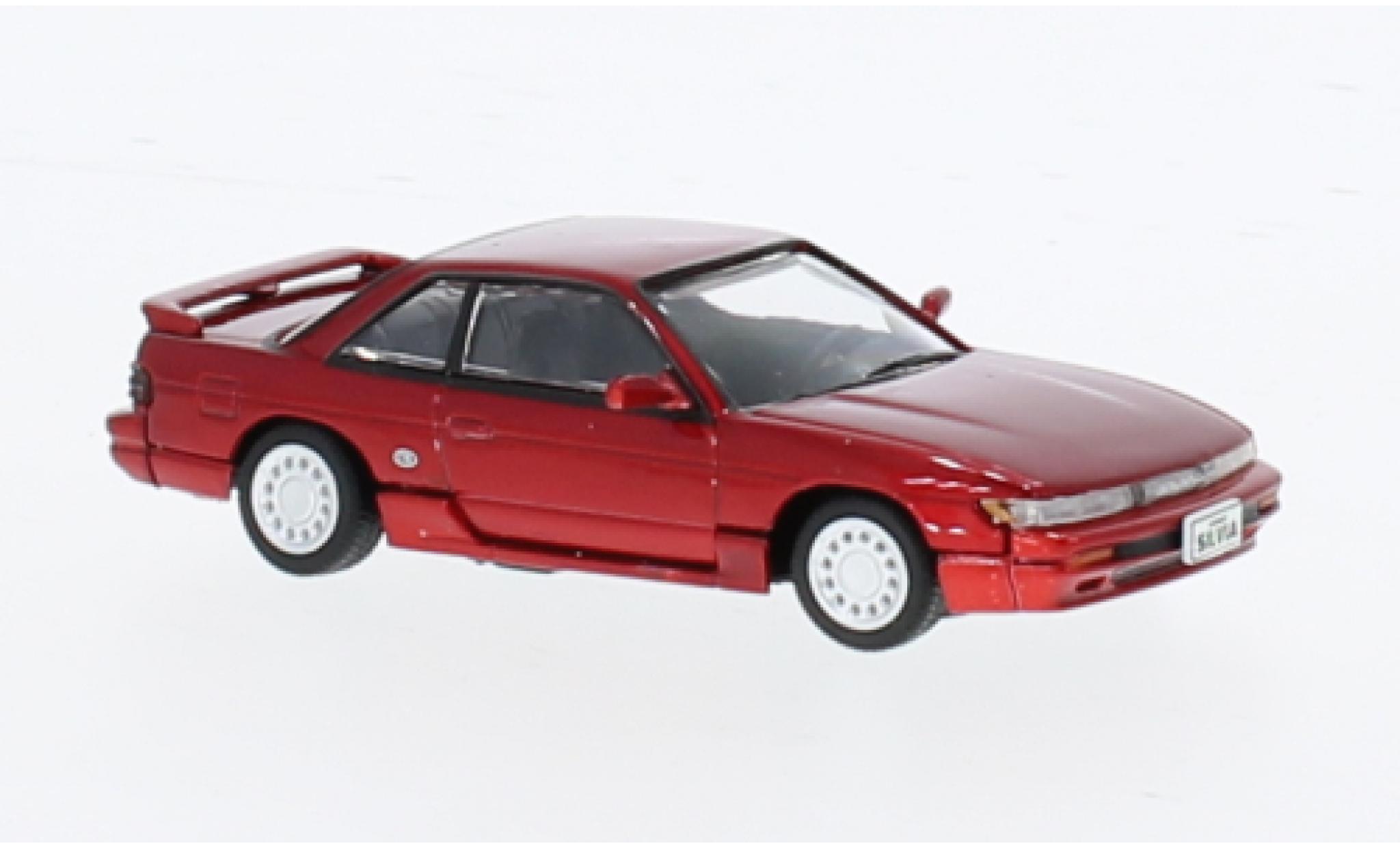 Nissan Silvia 1/64 BM Creations (S13) metallic rood 1:64 modelauto