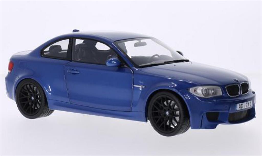 Bmw 1M 1/18 Minichamps Coupe metallic blauw 2011 E82 modelauto