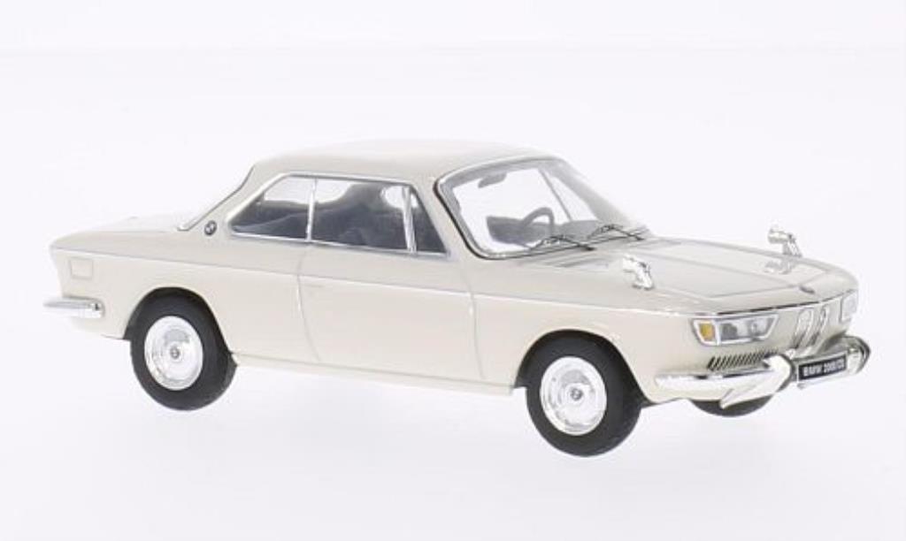Bmw 2000 CS 1/43 IXO CS CS wit 1970 modelauto