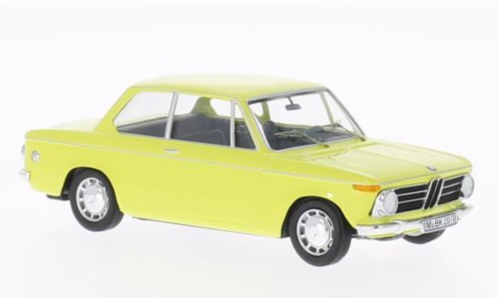 Bmw 2002 1/43 WhiteBox geel limitierte Auflage 500 Stuck modelauto