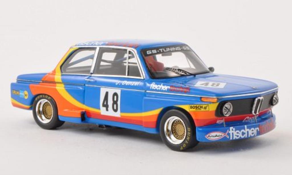 Bmw 2002 Tii 1/43 Spark Tii No.48 Fischer Technik DRM Norisring 1976 modelauto