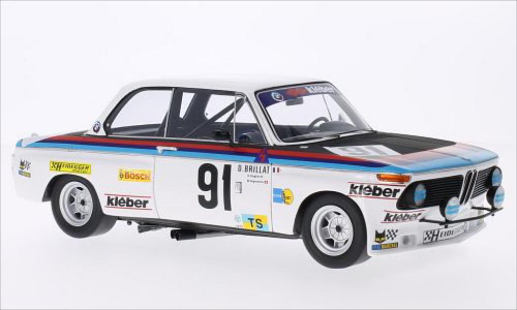 Bmw 2002 Ti 1/18 Spark Ti No.91 Heiddeger Racing Team 24h Le Mans 1975 /M.Degoumois modelauto