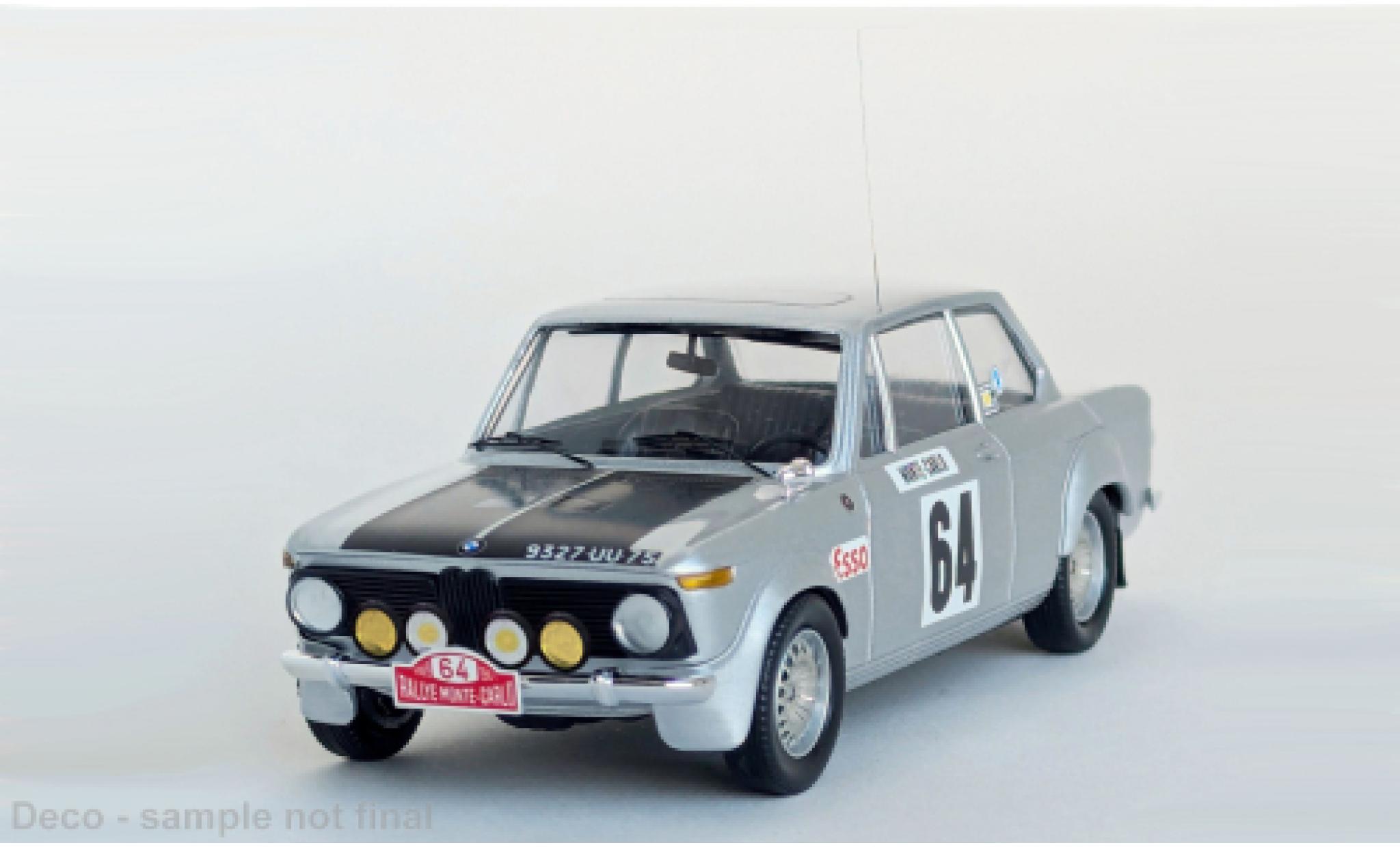 Bmw 2002 1/43 Trofeu Ti Rally Monte Carlo 1969 #64 P.Mauwit/C.Pitt 1:43 modelauto