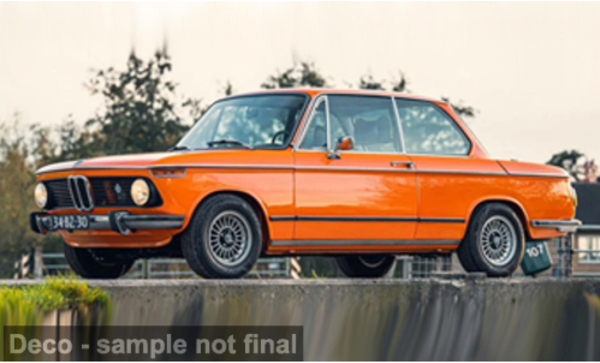 Bmw 2002 1/18 Solido Tii oranje 1971 1:18 modelauto