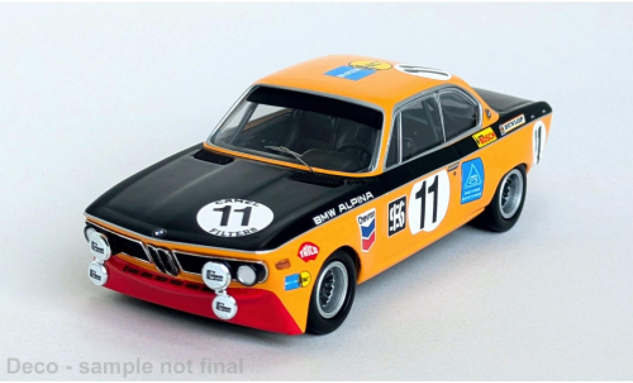 Bmw 2800 1/43 Trofeu CS 24h Spa 1971 #11 G.Huber/W.Kauhsen 1:43 modelauto