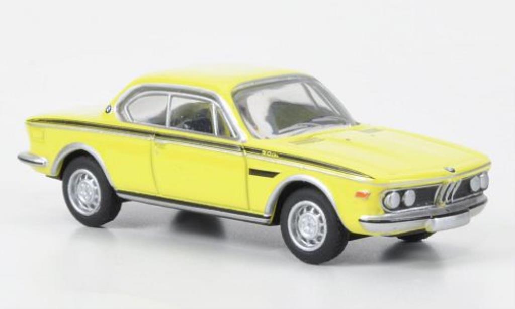 Bmw 3.0 CSL 1/87 Bub CSL Coupe geel modelauto