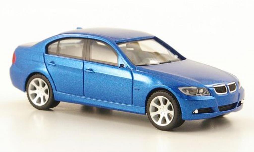 Bmw 335 E90 1/87 Herpa E90 Sedan (E90) blauw 2005 modelauto