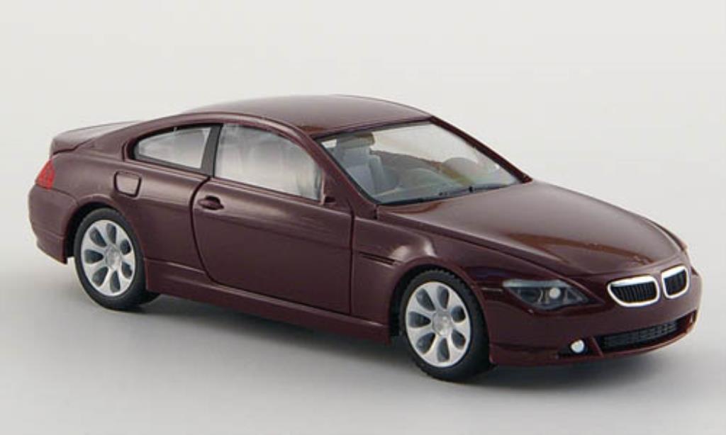 Bmw 650 E63 1/87 Herpa E63 Coupe rood 2004 modelauto
