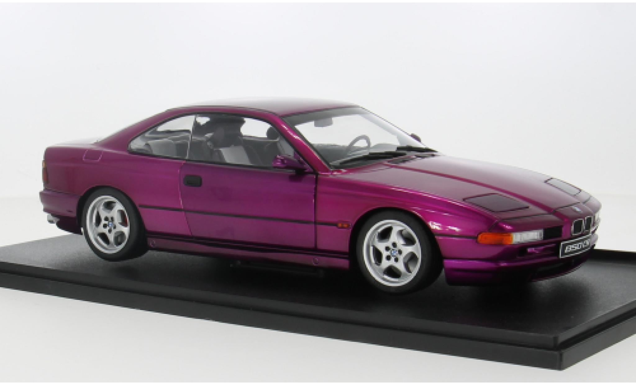 Bmw 850 1/18 Solido (E31) CSI roze 1:18 modelauto
