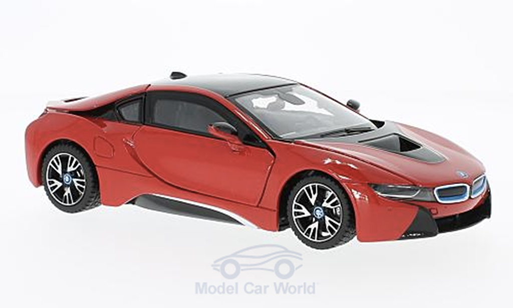 Bmw i8 1/24 Rastar rood modelauto