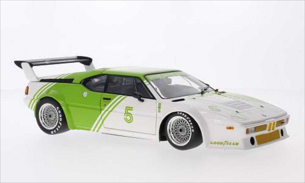 Bmw M1 1980 1/18 Minichamps 1980 Procar E26 wit/grun No.5 Procar 1980 modelauto