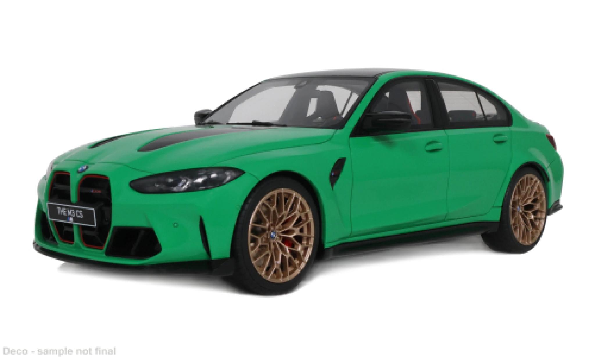 Bmw M3 1/18 GT Spirit CS groen 2023 1:18 modelauto
