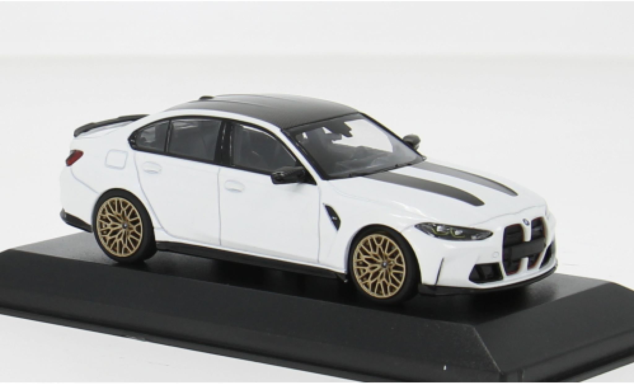 Bmw M3 1/43 Minichamps CS wit/zwart 2023 1:43 modelauto