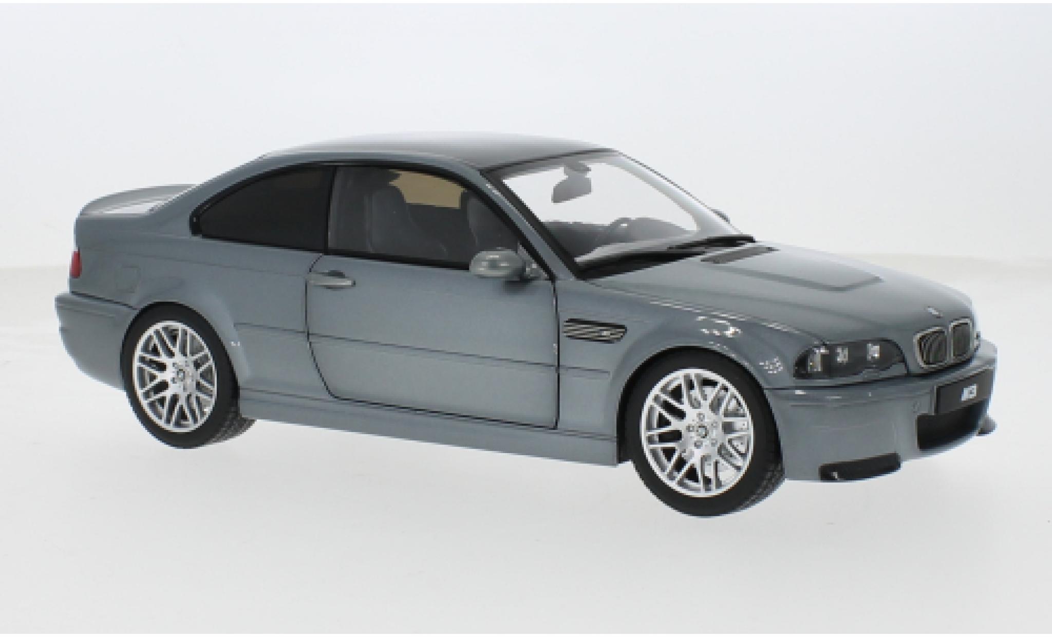 Bmw M3 1/18 Norev CSL E46 grijs 1:18 modelauto