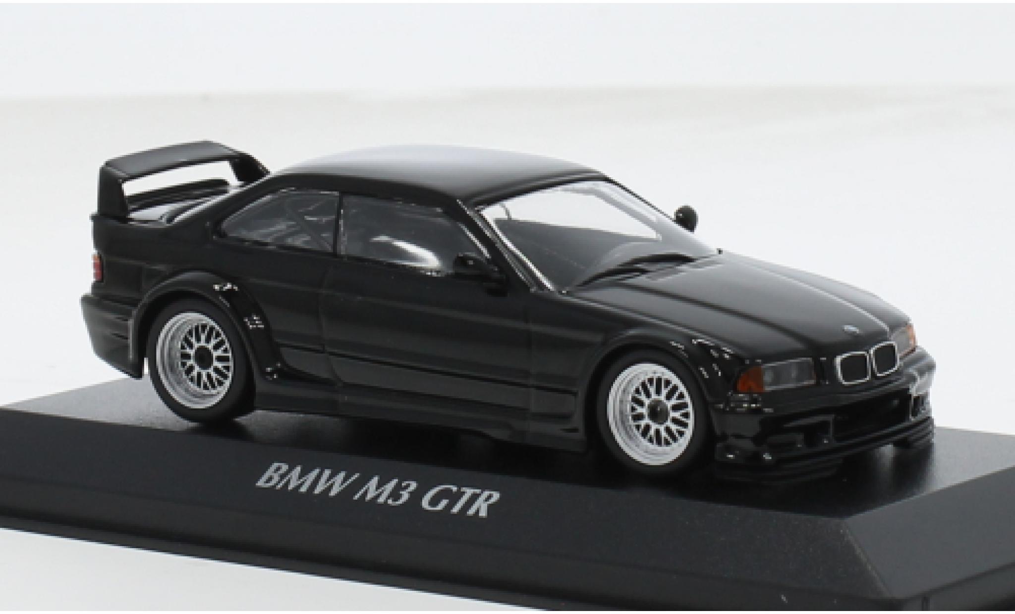 Bmw M3 1/43 Maxichamps (E36) GTR zwart 1:43 modelauto