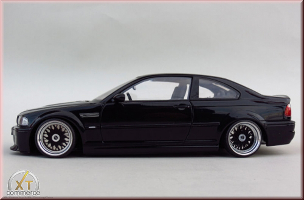 Bmw M3 CSL E46 zwart jantes BBS 18 pouces 1/18 Autoart