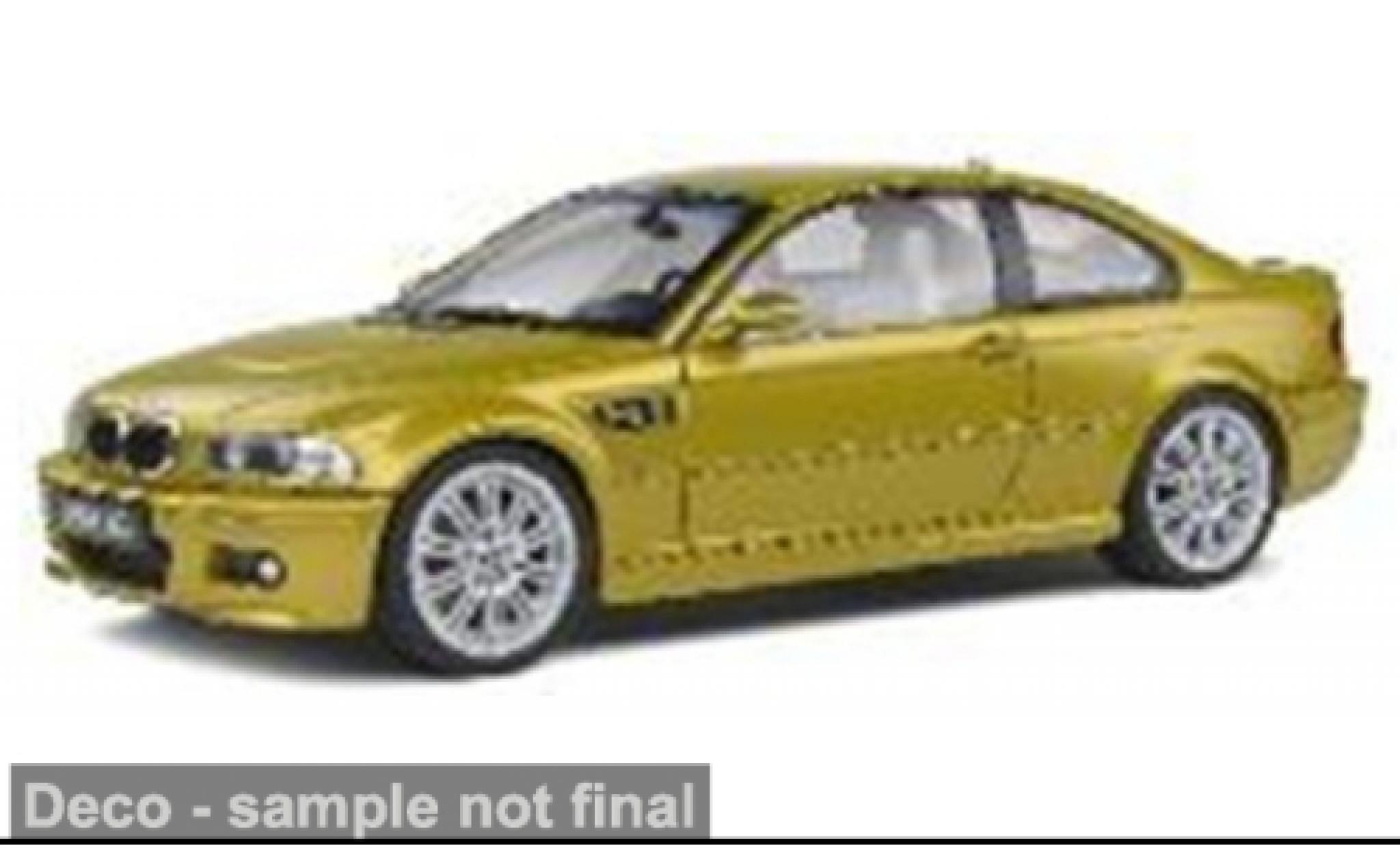 Bmw M3 1/43 Solido (E46) geel 1:43 modelauto