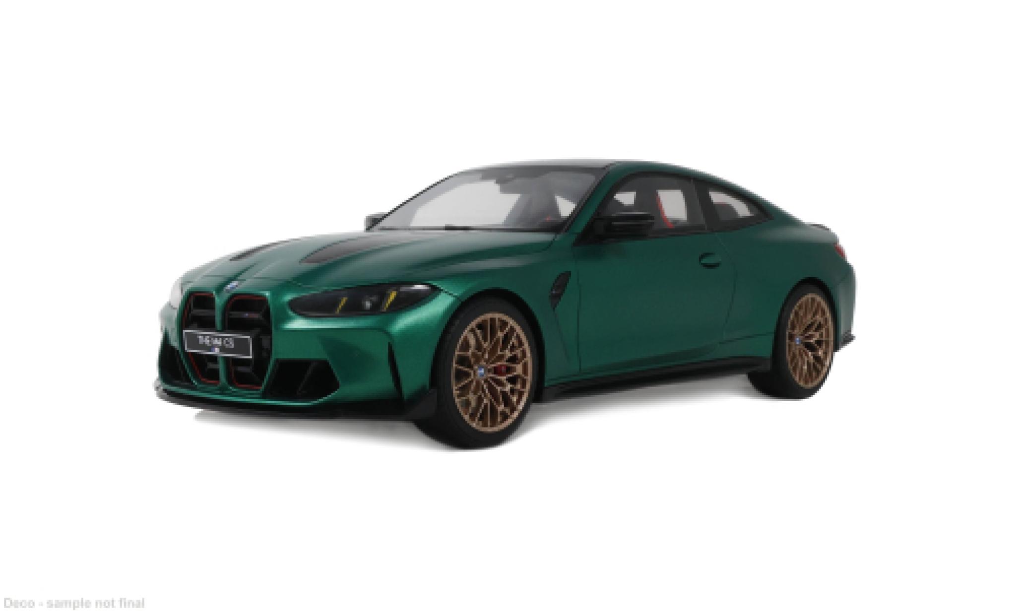 Bmw M4 1/18 GT Spirit CS groen 2024 1:18 modelauto