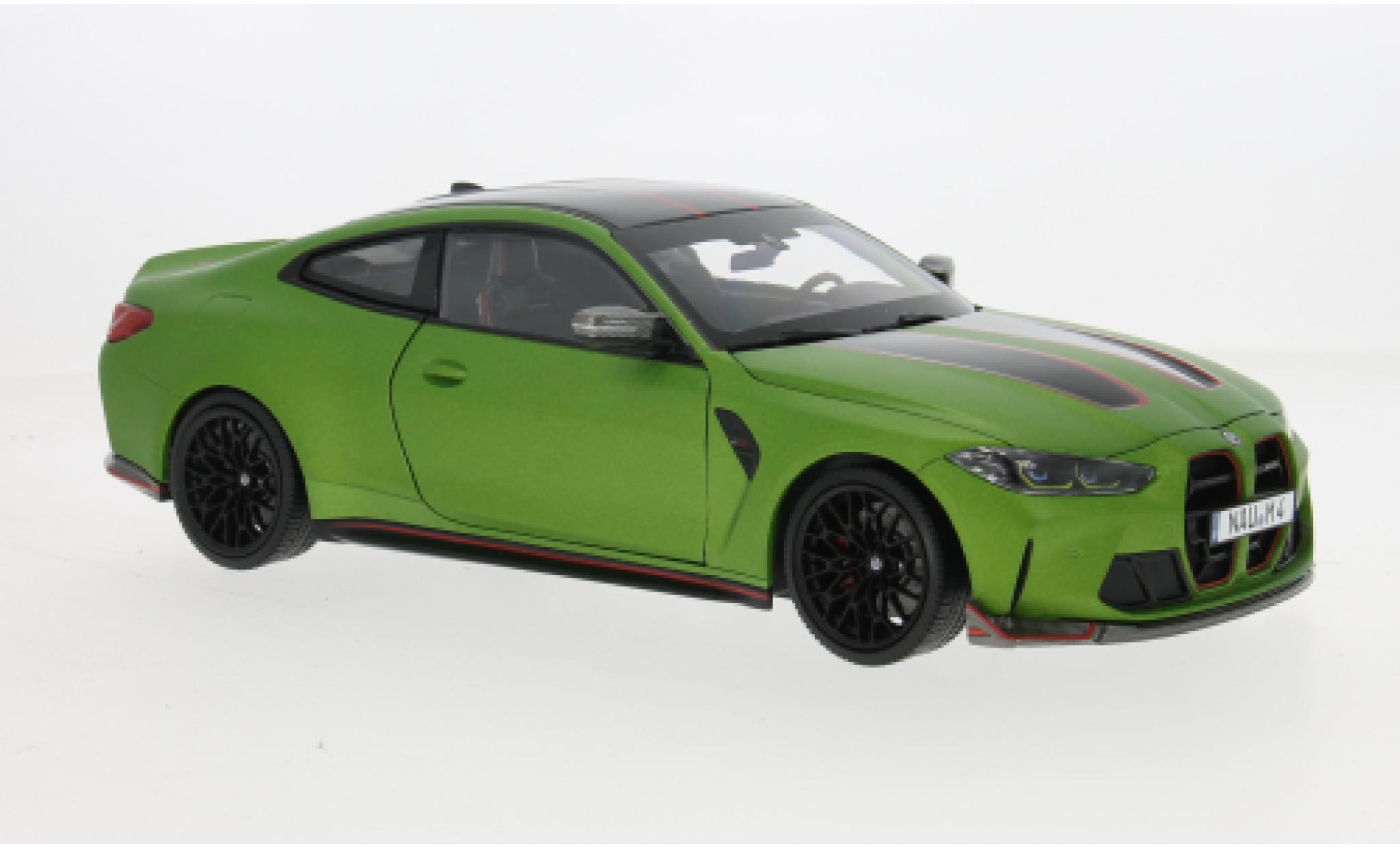 Bmw M4 1/18 Minichamps CSL (G82) groen 2022 1:18 modelauto