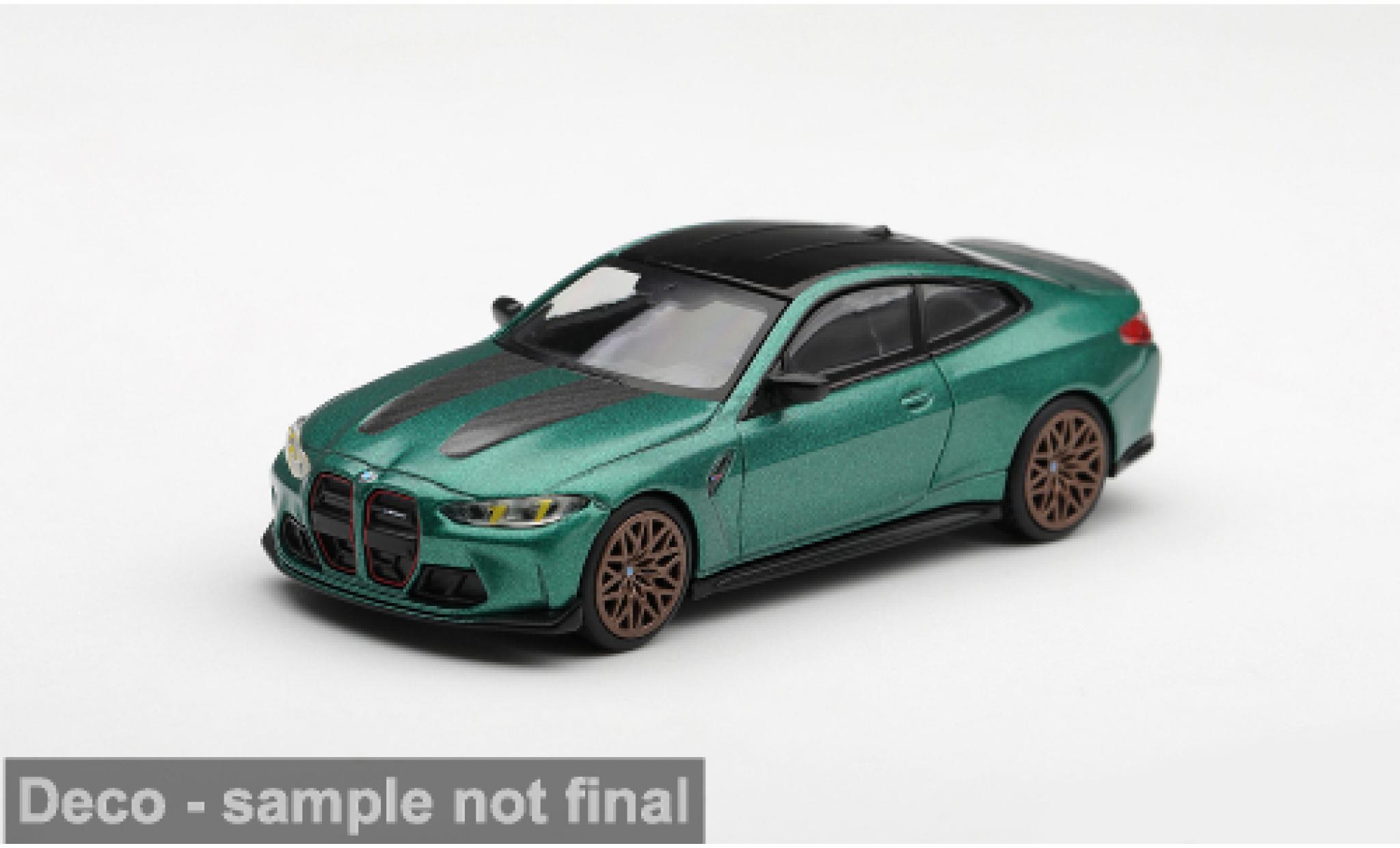 Bmw M4 1/64 Mini GT (G82) groen 2024 1:64 modelauto