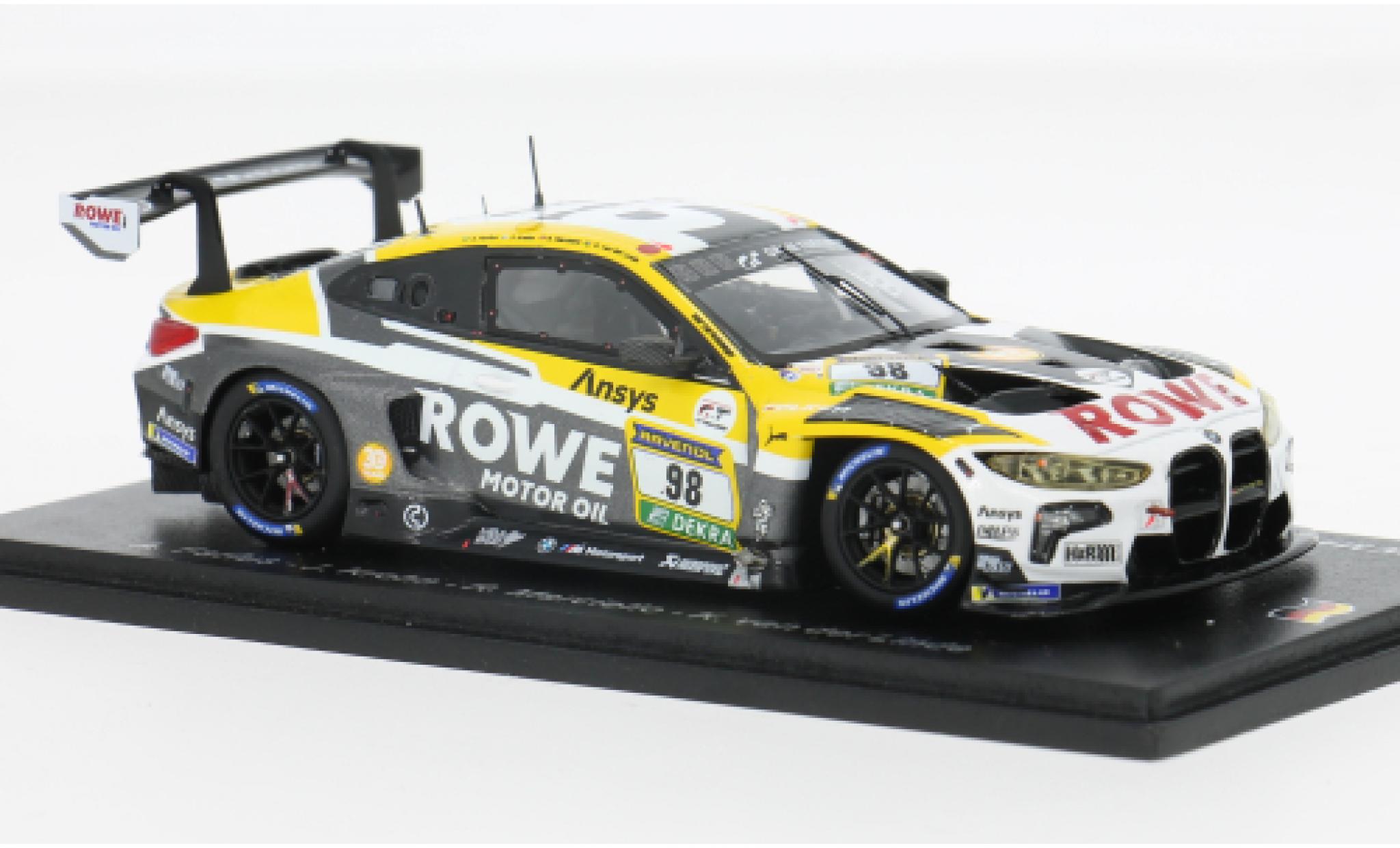 Bmw M4 1/43 Spark GT3 EVO 24h N&uuml;rburgring 2025 Rowe Racing #98 A.Farfus/J.Krohn 1:43 modelauto