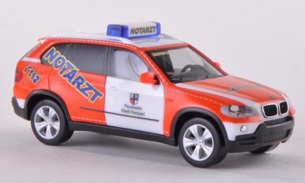 Bmw X5 E70 1/87 Herpa E70 Notarzt Brandweer Kempen modelauto