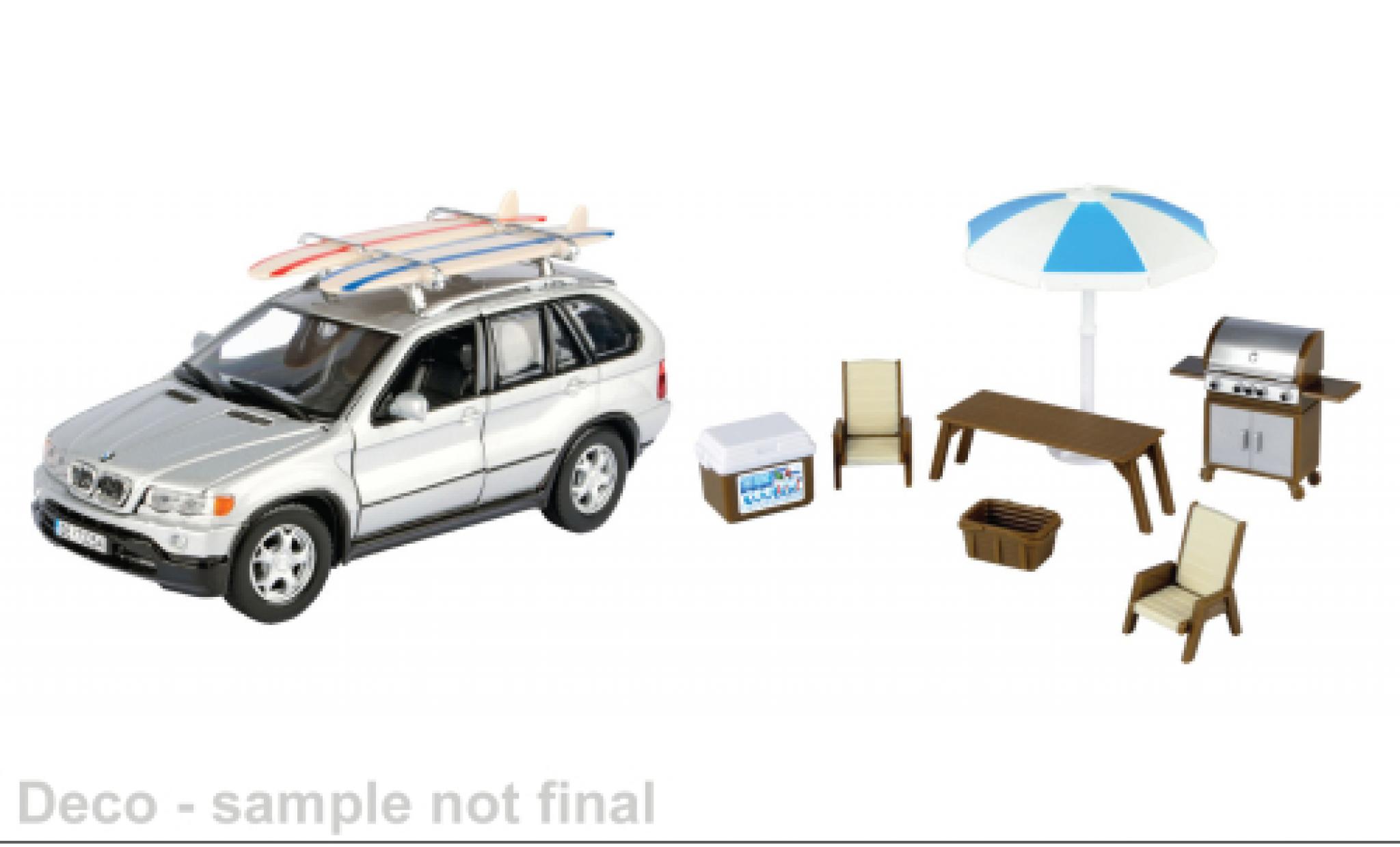 Bmw X5 1/24 Motormax grijs 1:24 modelauto