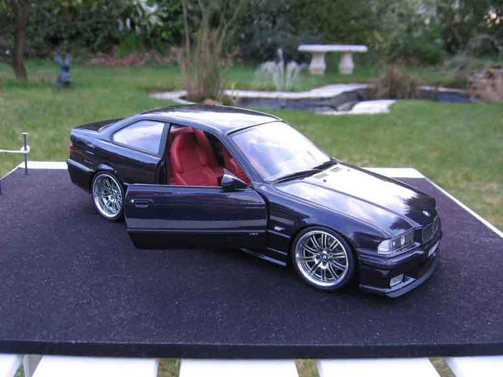 Bmw M3 Coupe E36 paars jantes m3 a deport 1/18 Ut Models