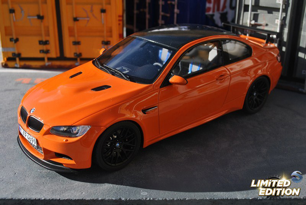 Bmw M3 E92 1/18 GT Spirit E92 GTS oranje modelauto