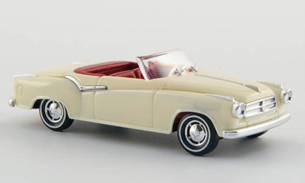 Borgward Isabella 1/87 Busch Cabriolet creme-wit 1958 modelauto