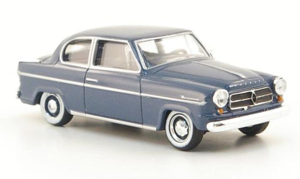 Borgward Isabella 1/87 Herpa blauw-grijs 1954 modelauto