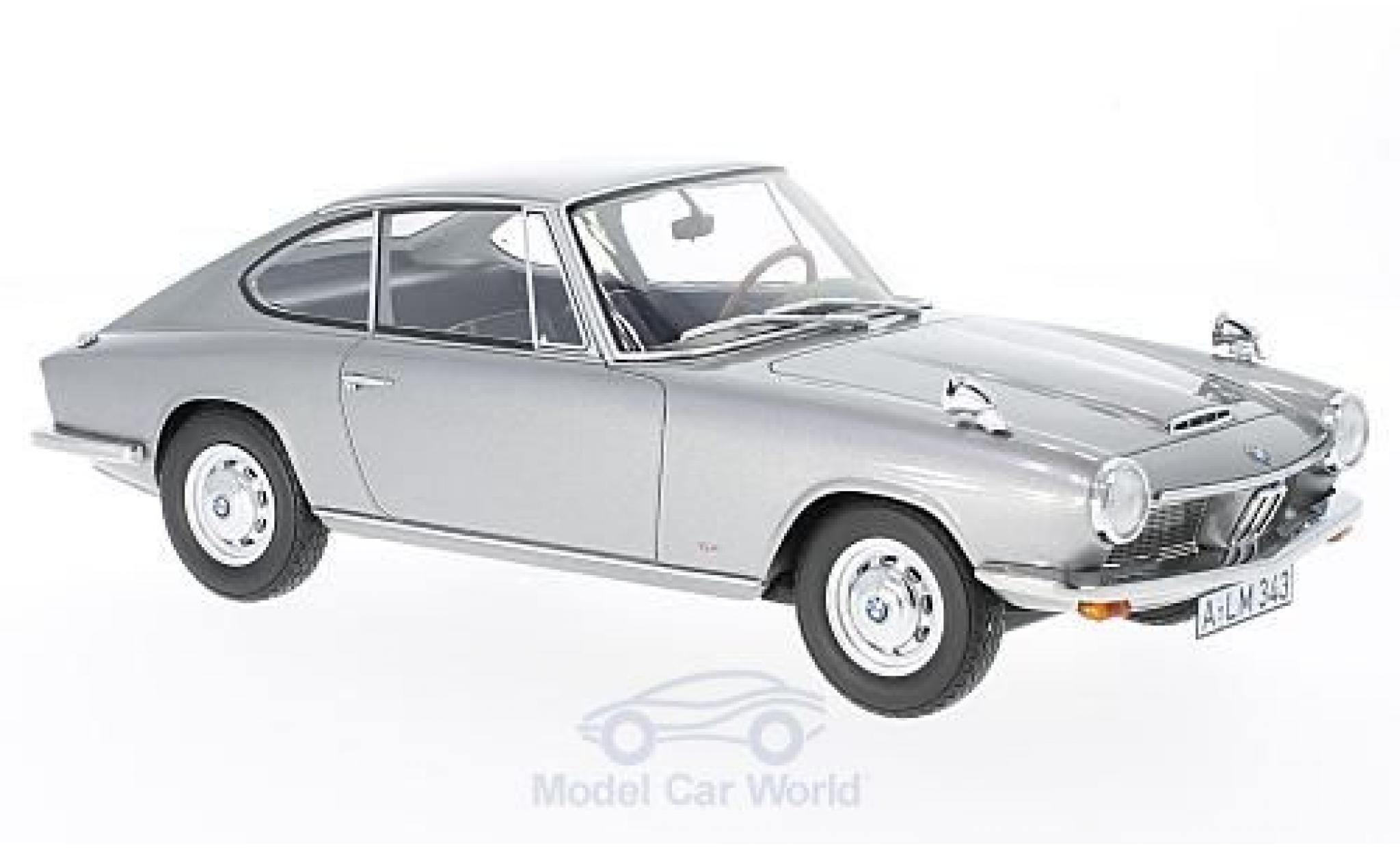 Bmw 1600 GT 1/18 BoS Models GT grijs 1968 modelauto