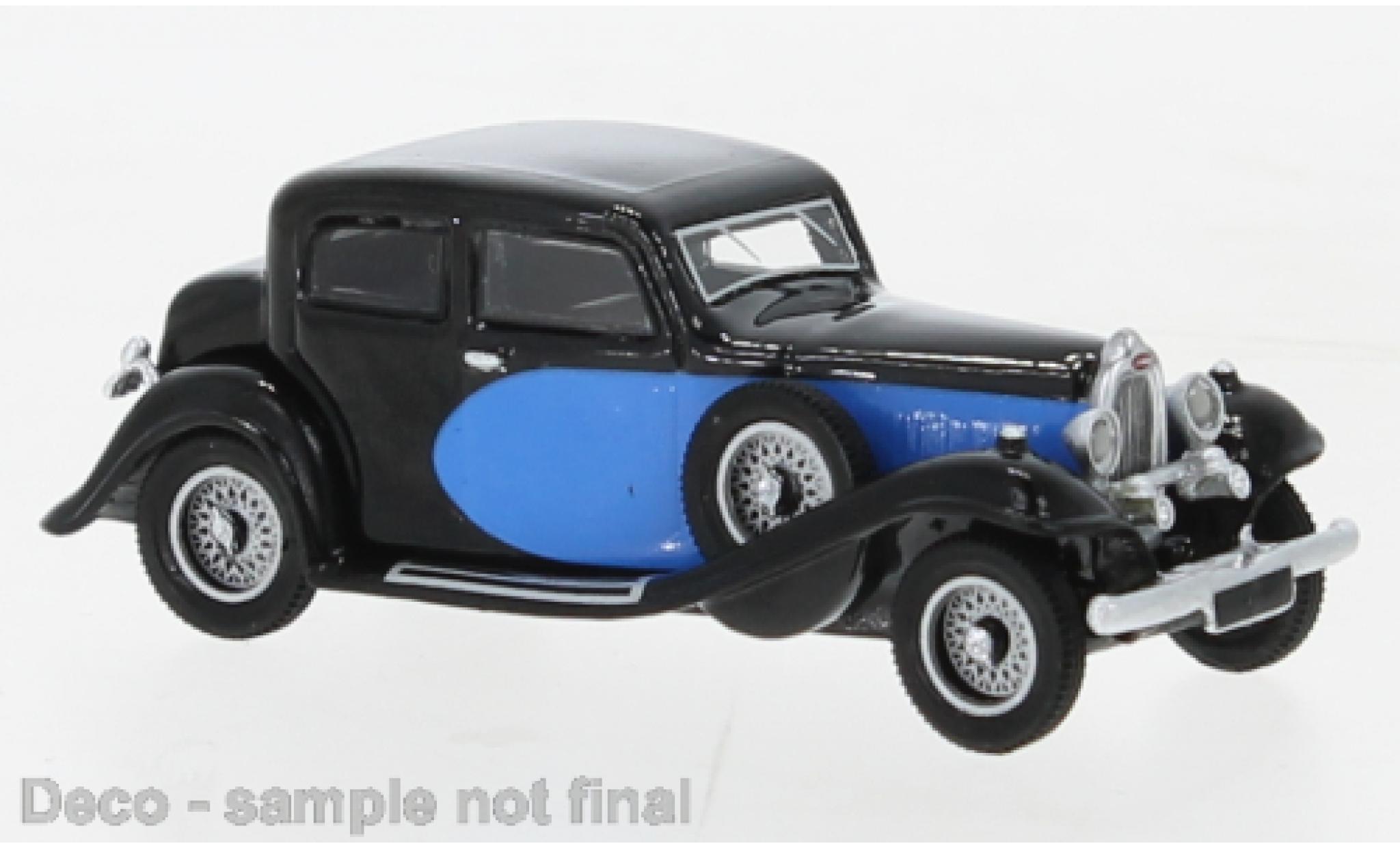 Bugatti 57 1/87 BoS Models Typ Galibier blauw/zwart 1934 modelauto