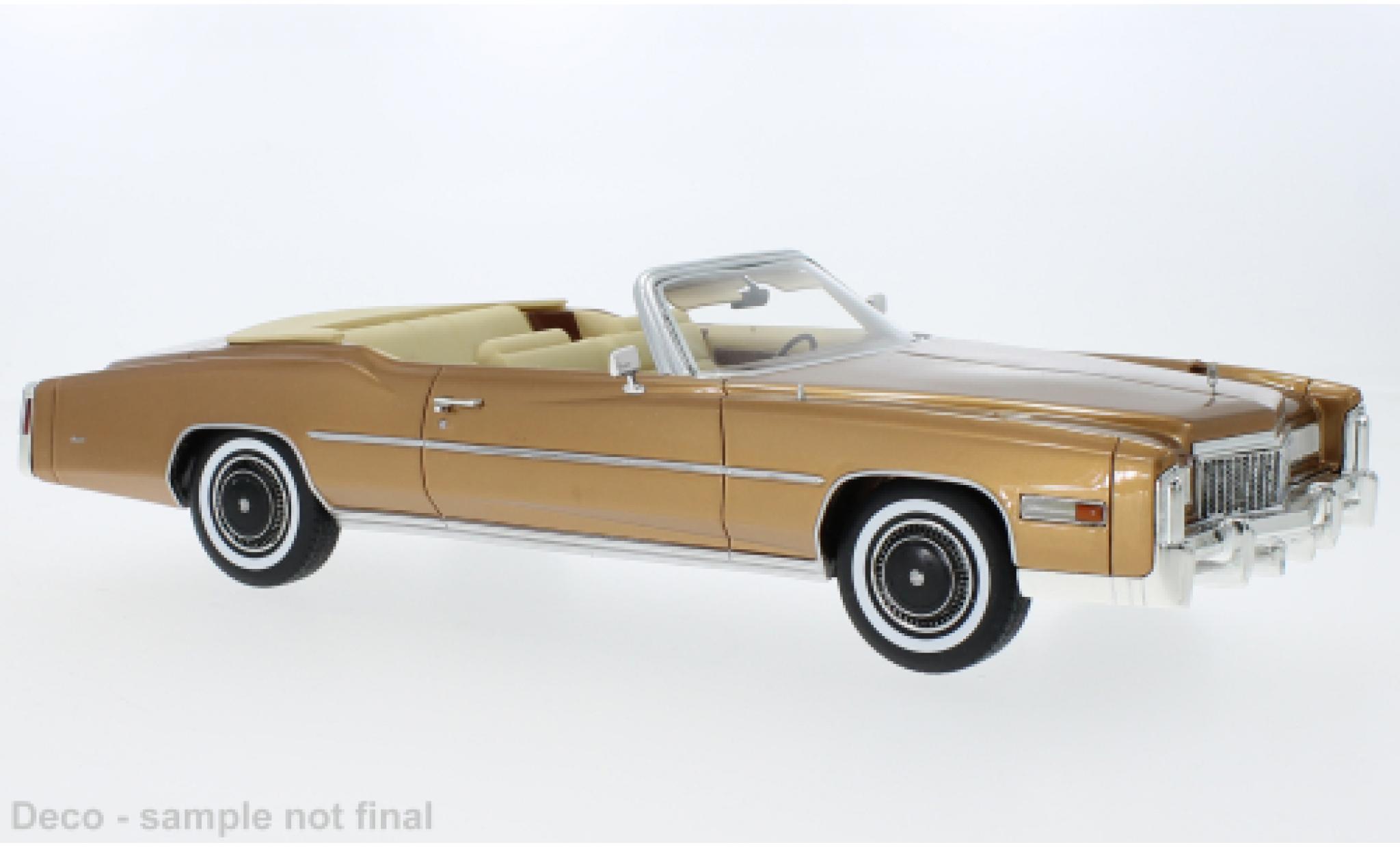 Cadillac Eldorado 1/18 BoS Models Cabriolet metallic bronze 1976 modelauto