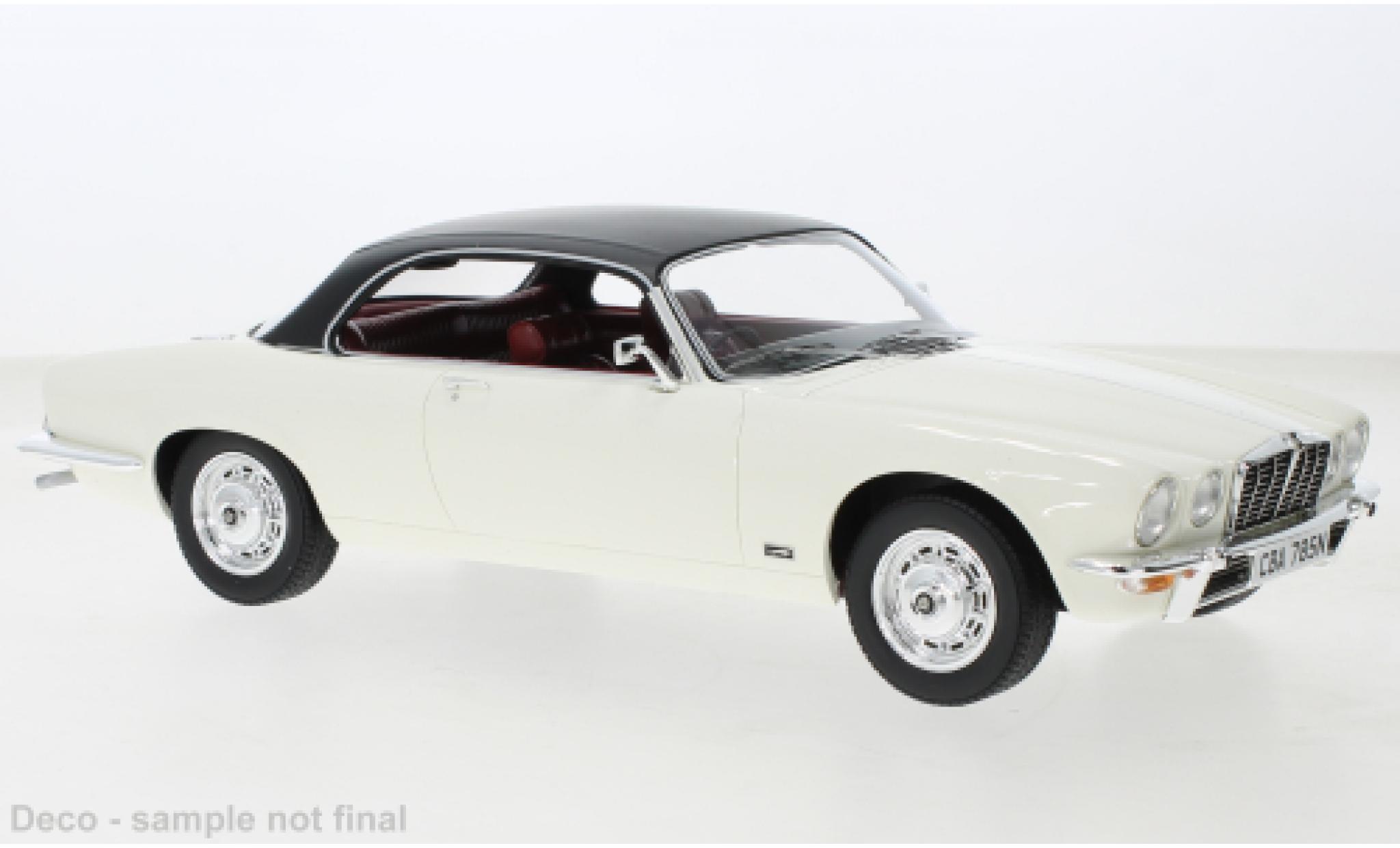 Jaguar XJ 1/18 BoS Models 4.2C beige clair/zwart 1974 modelauto