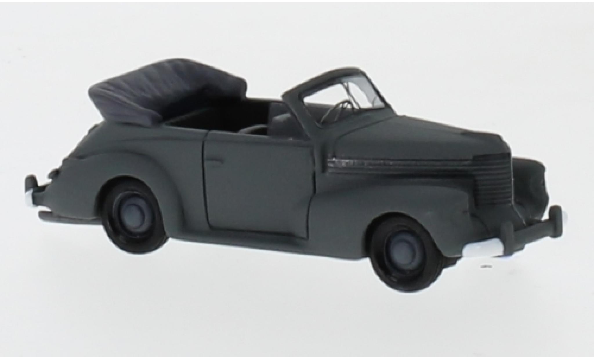 Opel Capitaine 1/87 BoS Models BoS-Models cabriolet grijs mat Wehrmacht 1940 modelauto