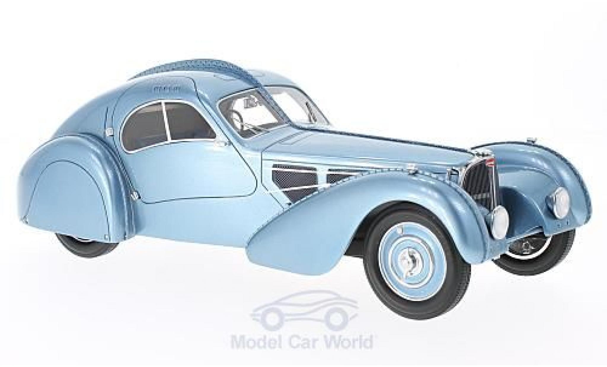 Bugatti 57 SC 1/18 BoS Models T SC Atlantic metallic blauw RHD 1938 modelauto