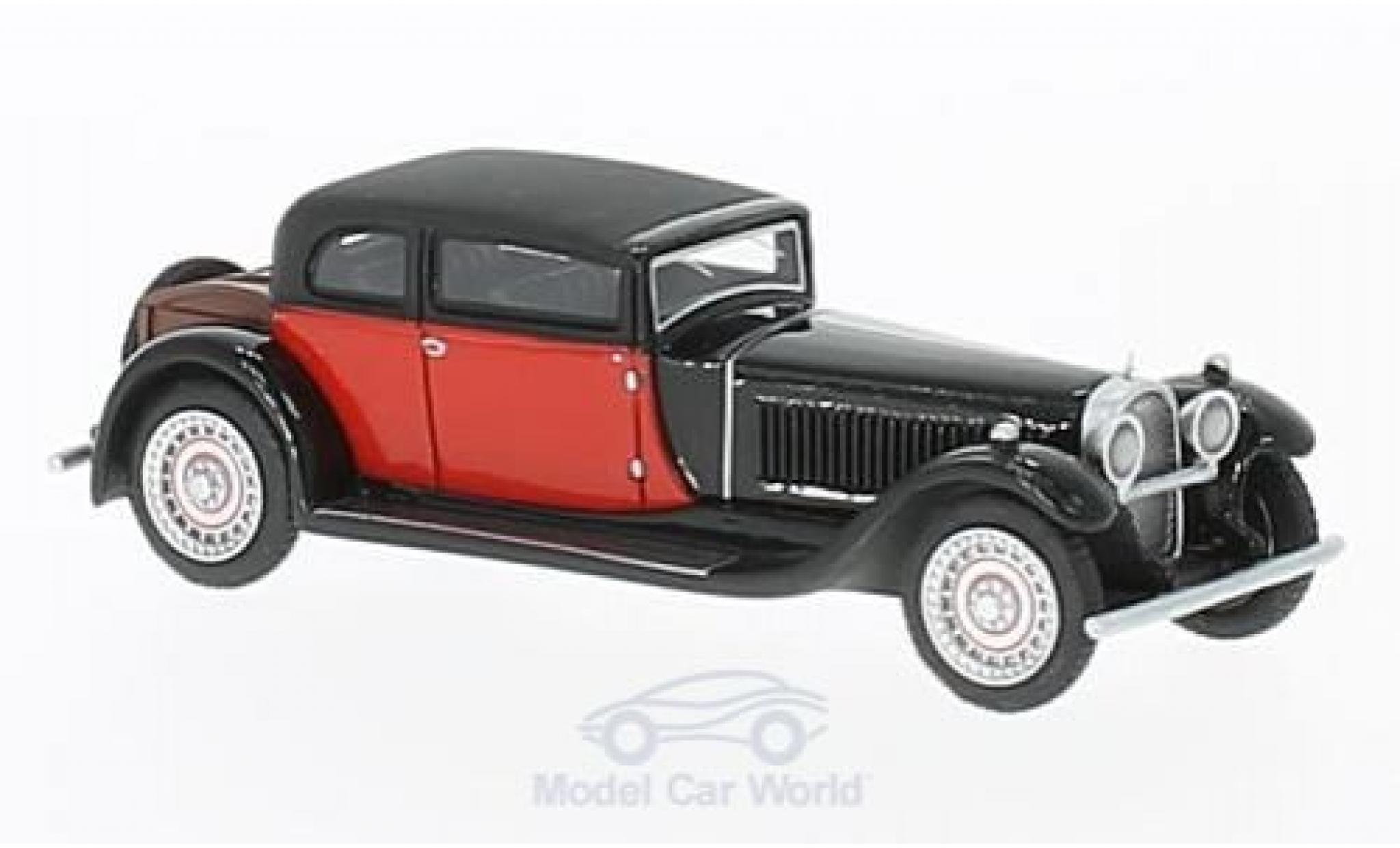 Bugatti 41 1/87 BoS Models Type Royale by Weymann zwart/rood RHD 1929 modelauto