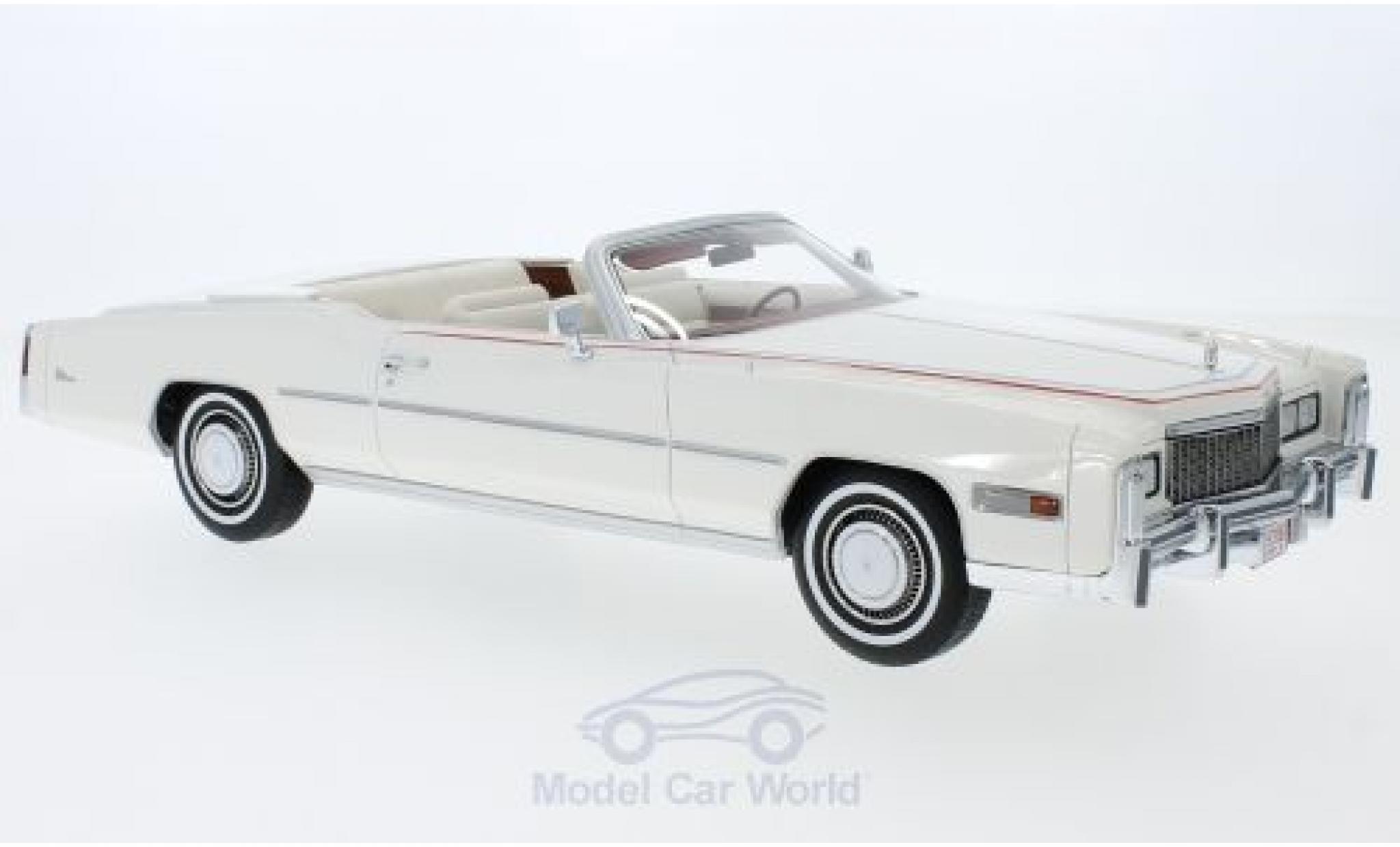 Cadillac Eldorado 1/18 BoS Models Cabriolet Bicentennial wit 1976 modelauto