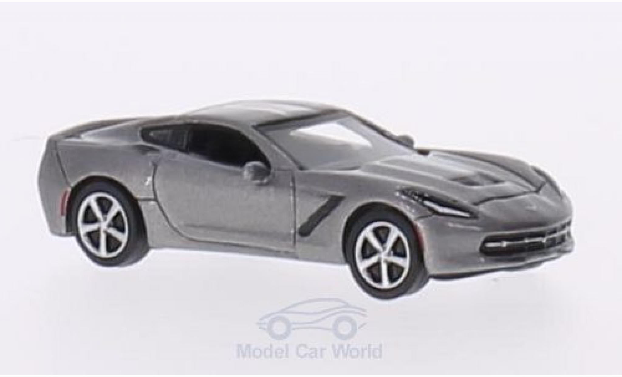 Chevrolet Corvette C7 1/87 BoS Models (C7) Stingray metallic grijs 2013 modelauto