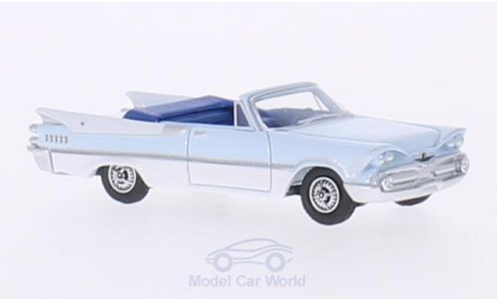 Dodge Custom Royal Lancer 1/87 BoS Models Cabriolet blauw/wit 1959 modelauto